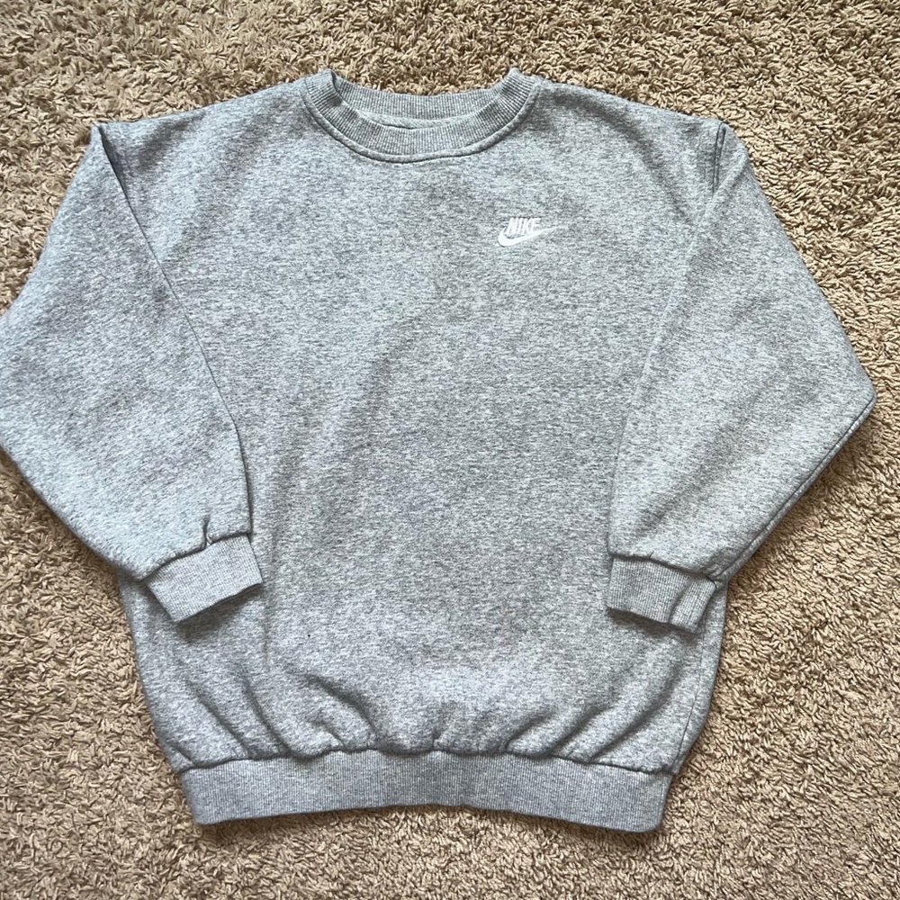 Nike Youth Classic Gray Crewneck Sweatshirt